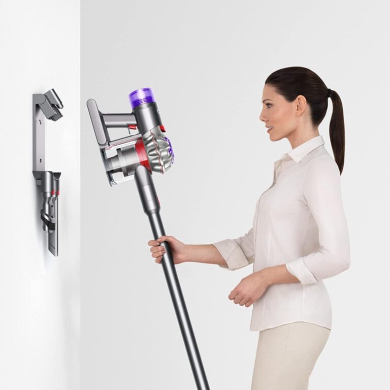 Dyson V8 Extra Cordless Vacuum Cleaner charger and wall dock