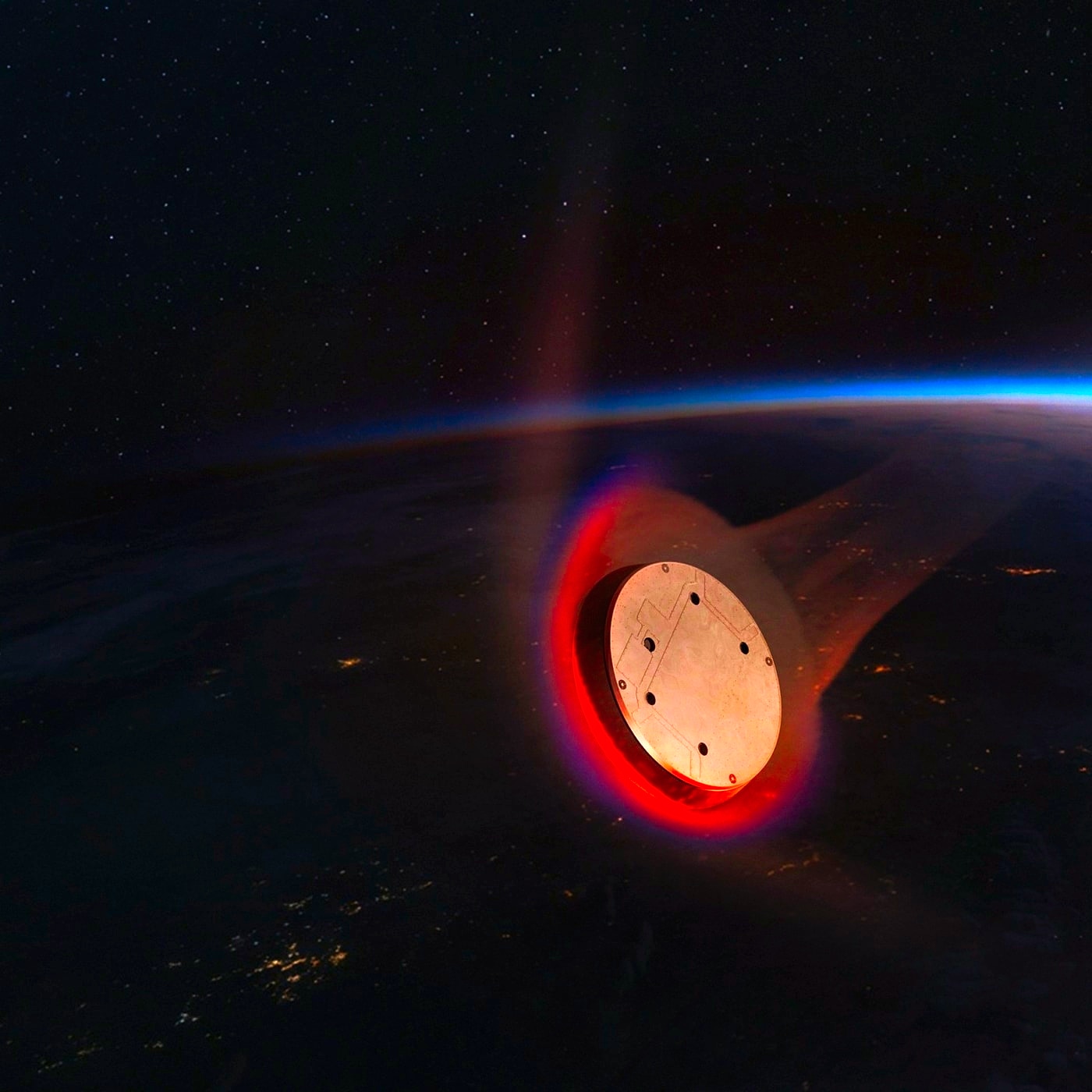 SpaceX Starfall reentry capsule explainer visual showing a small return capsule entering Earth's atmosphere