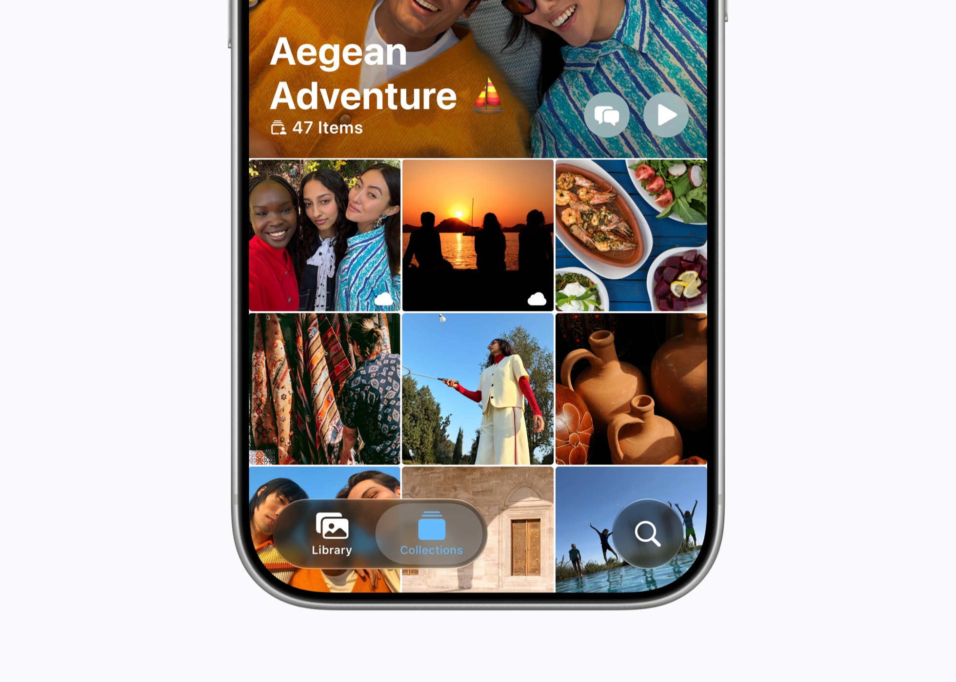 Official Apple iPhone showing iOS 27 Shared Albums in BTI's public beta install guide