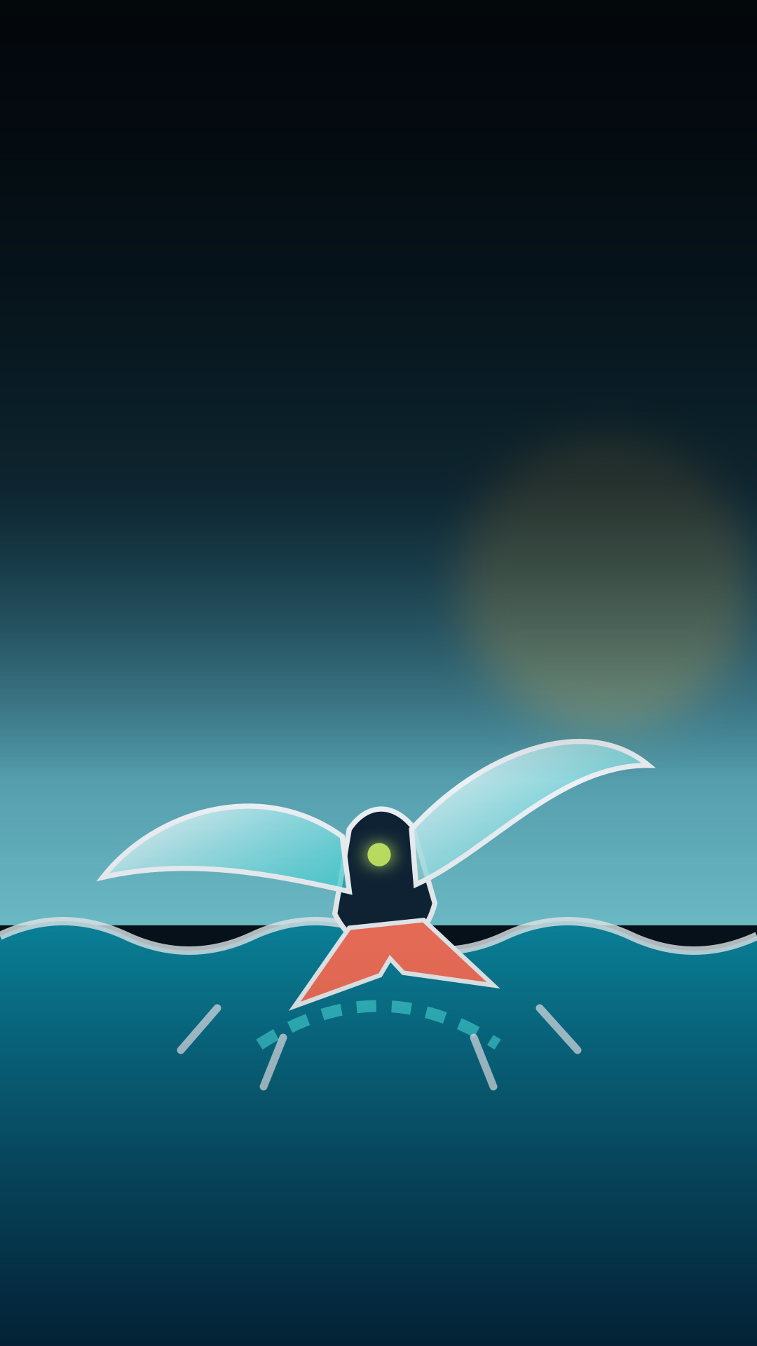 BTI original illustration of the MIT and EPFL robot that swims and flies crossing from water into air