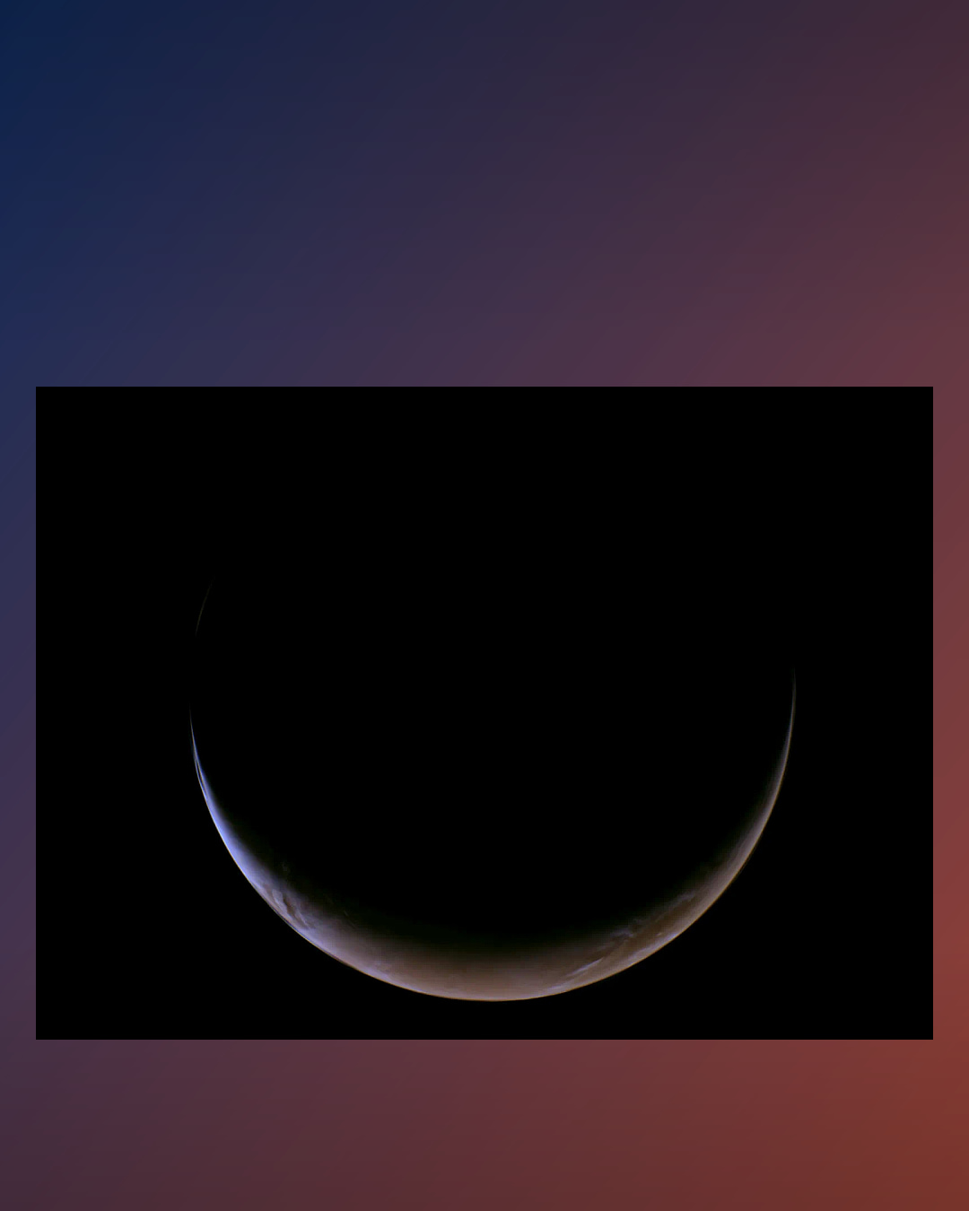 Crescent Mars photographed by NASA's Psyche spacecraft during its May 2026 gravity assist