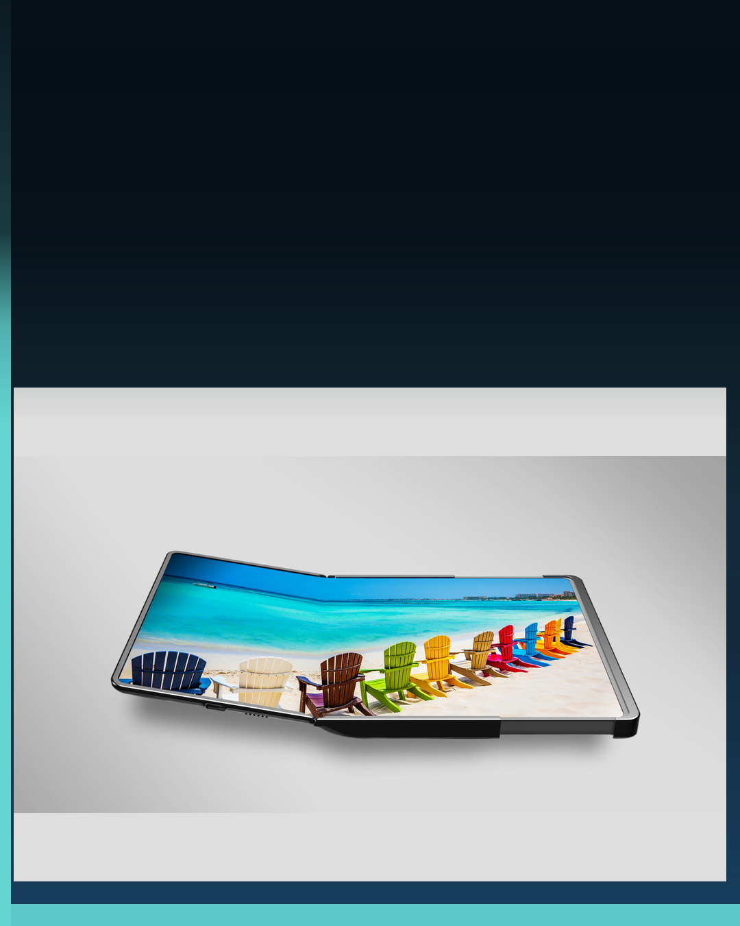 Samsung slidable phone concept showing how a hidden OLED expands