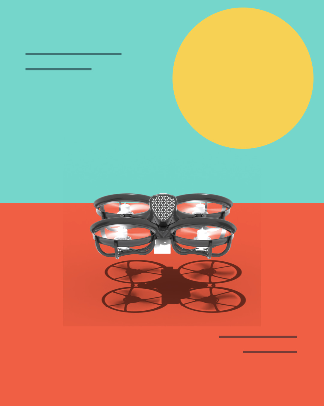 Official Tornyol micro-drone product render in a BTI editorial explainer composition